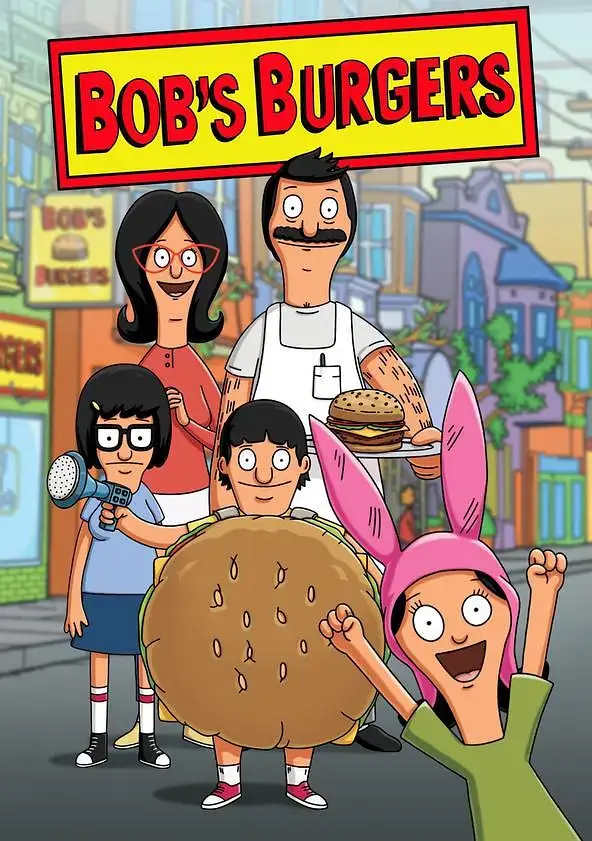 动画/动漫《开心汉堡店/Bob's Burgers Season》全1-14季1080P超高清电影视频英语中字[MP4/50.91GB]百度云网盘下载，英语发音中文字幕，14季更新到9集，已做压缩处理，百度网盘下载后解压使用，文件大小50.91GB。